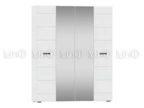 НЭНСИ NEW Шкаф 4-створчатый (Белый глянец холодный/белый) в Урае - uray.ok-mebel.com | фото 1